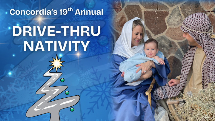Concordia's Drive-Thru Nativity  logo