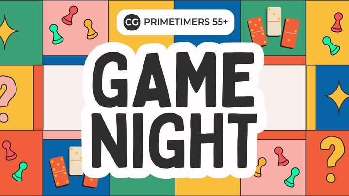 PrimeTimers 55+ Game Night logo