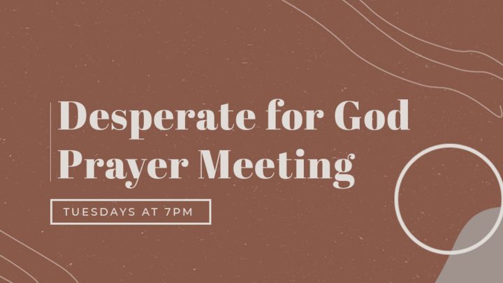 Desperate for God Prayer Meeting logo