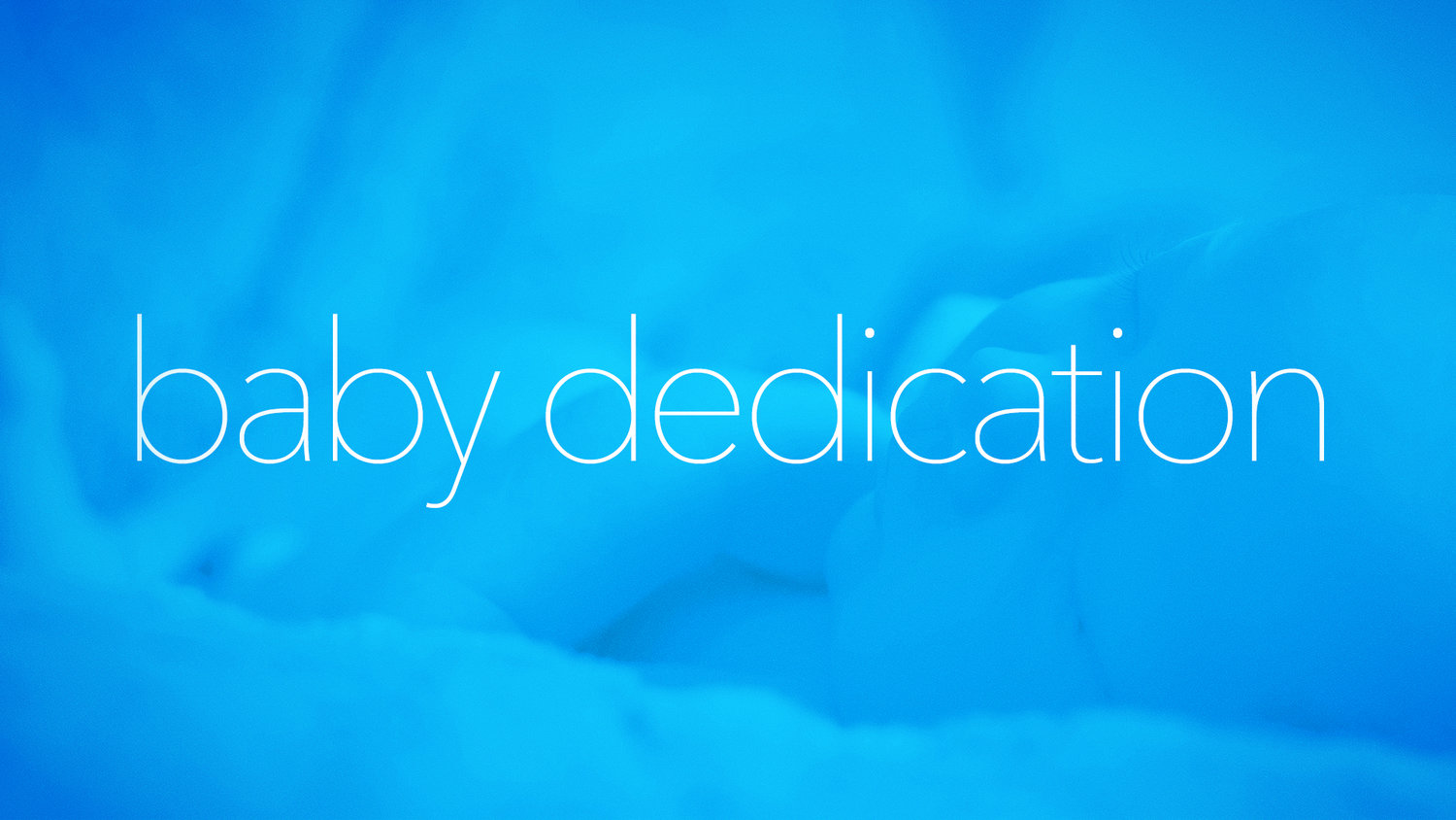 Baby dedication event