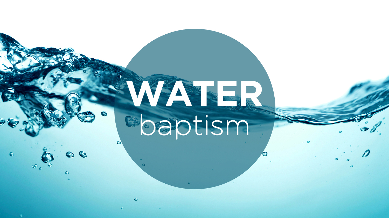 New water baptism banner