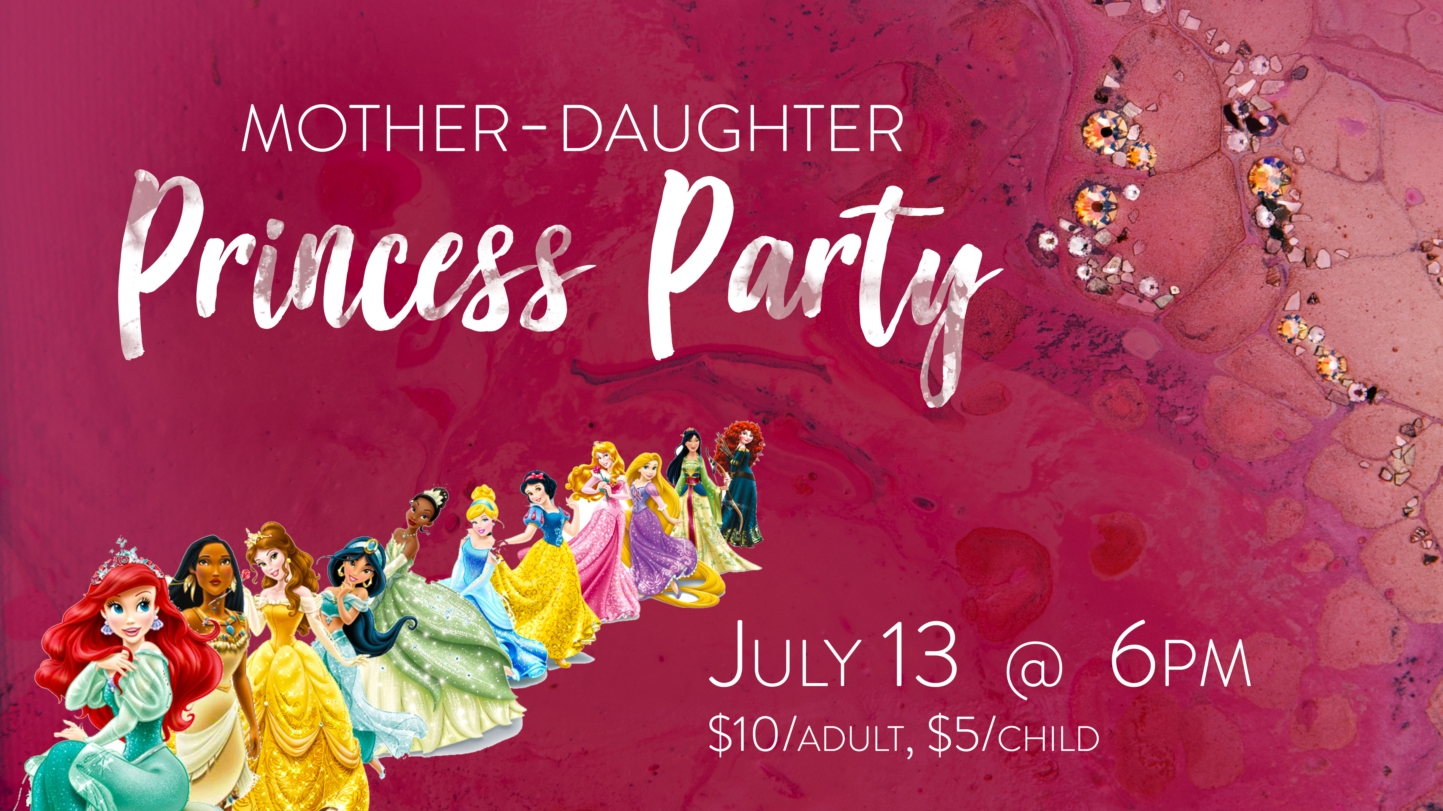 Mother daughter princess party 2018