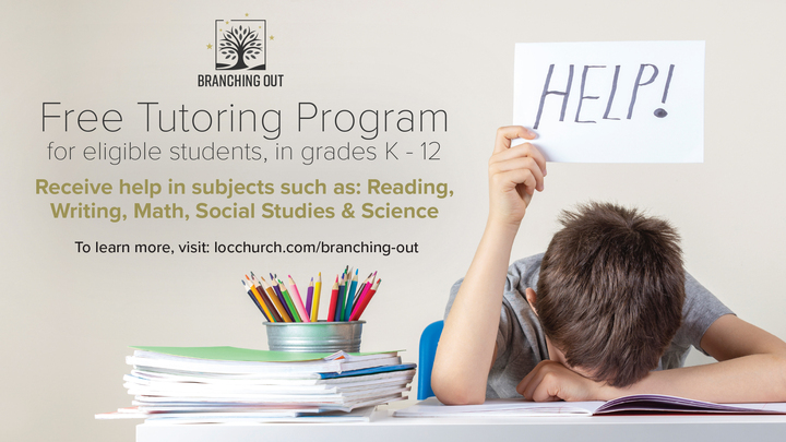 Branching Out Tutoring: Free for Eligible Students, Grades K-12 logo