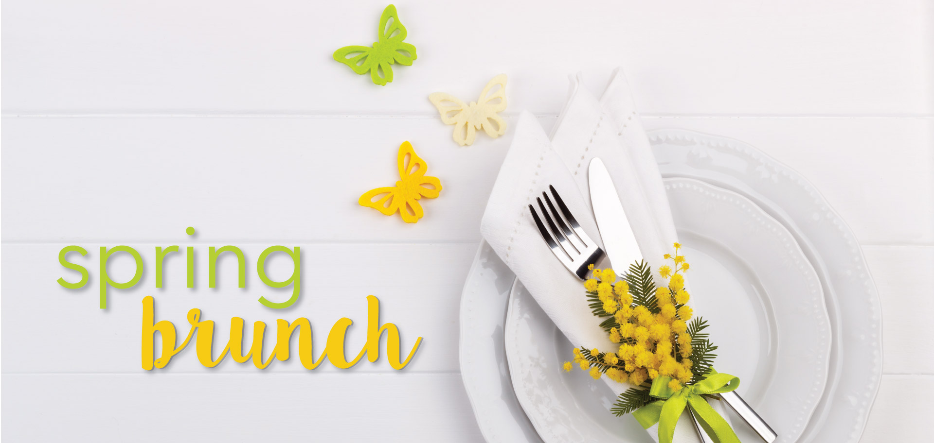 Spring brunch header