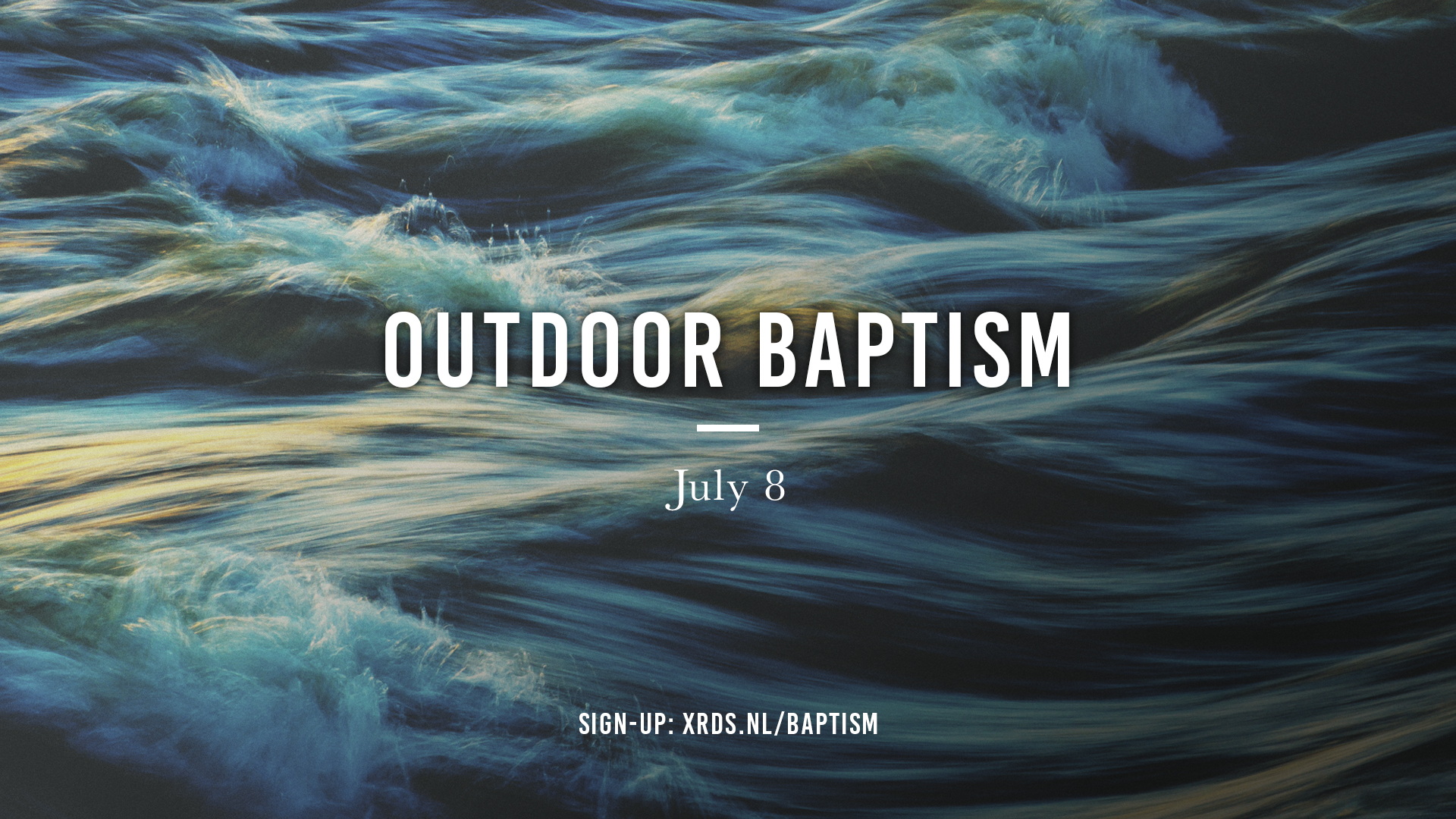 Xrds slide baptism outdoor
