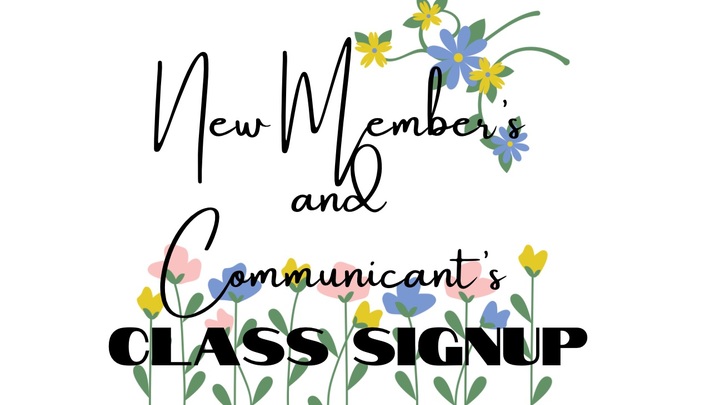 New Member's Class / Communicant's Class logo