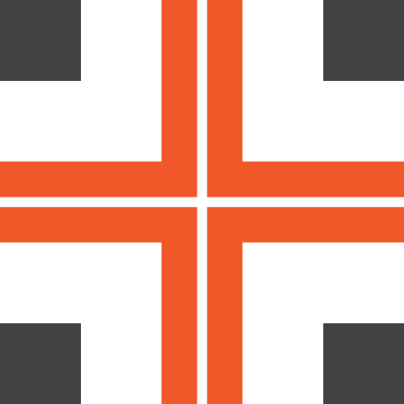 Cccross solid orange