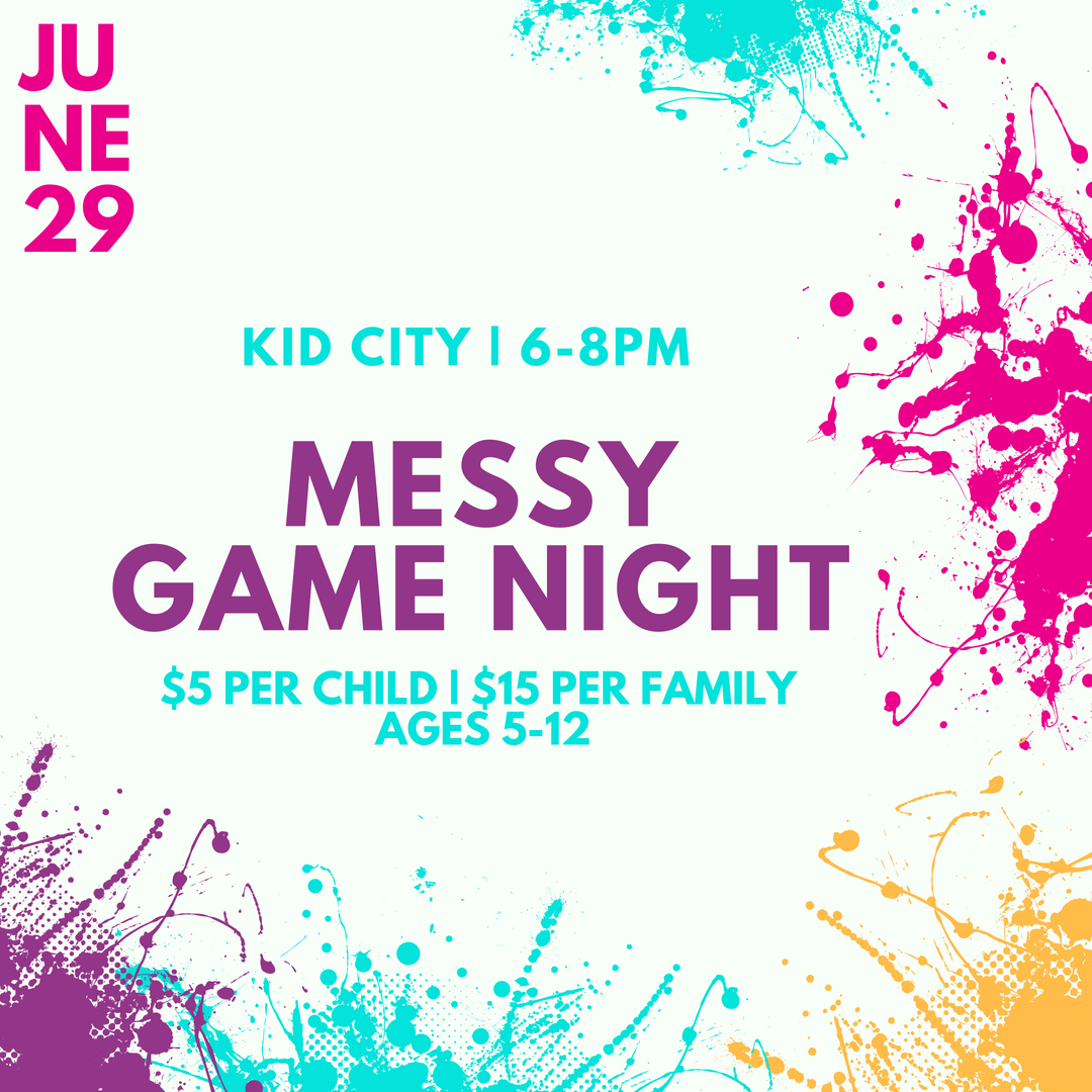 Kid city messy game night