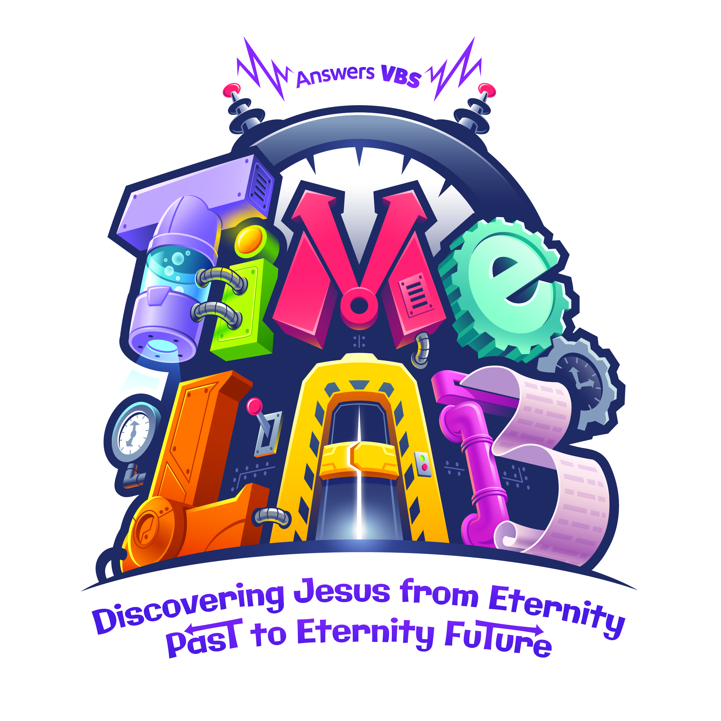 Time lab logo purple tagline