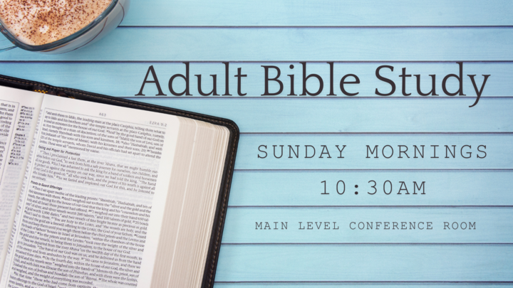Adult Bible Study, Sundays 10:30am logo