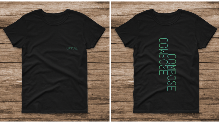 初代 COMPOSE原创音乐社 T-shirt 文化衫（常年开放订购） logo