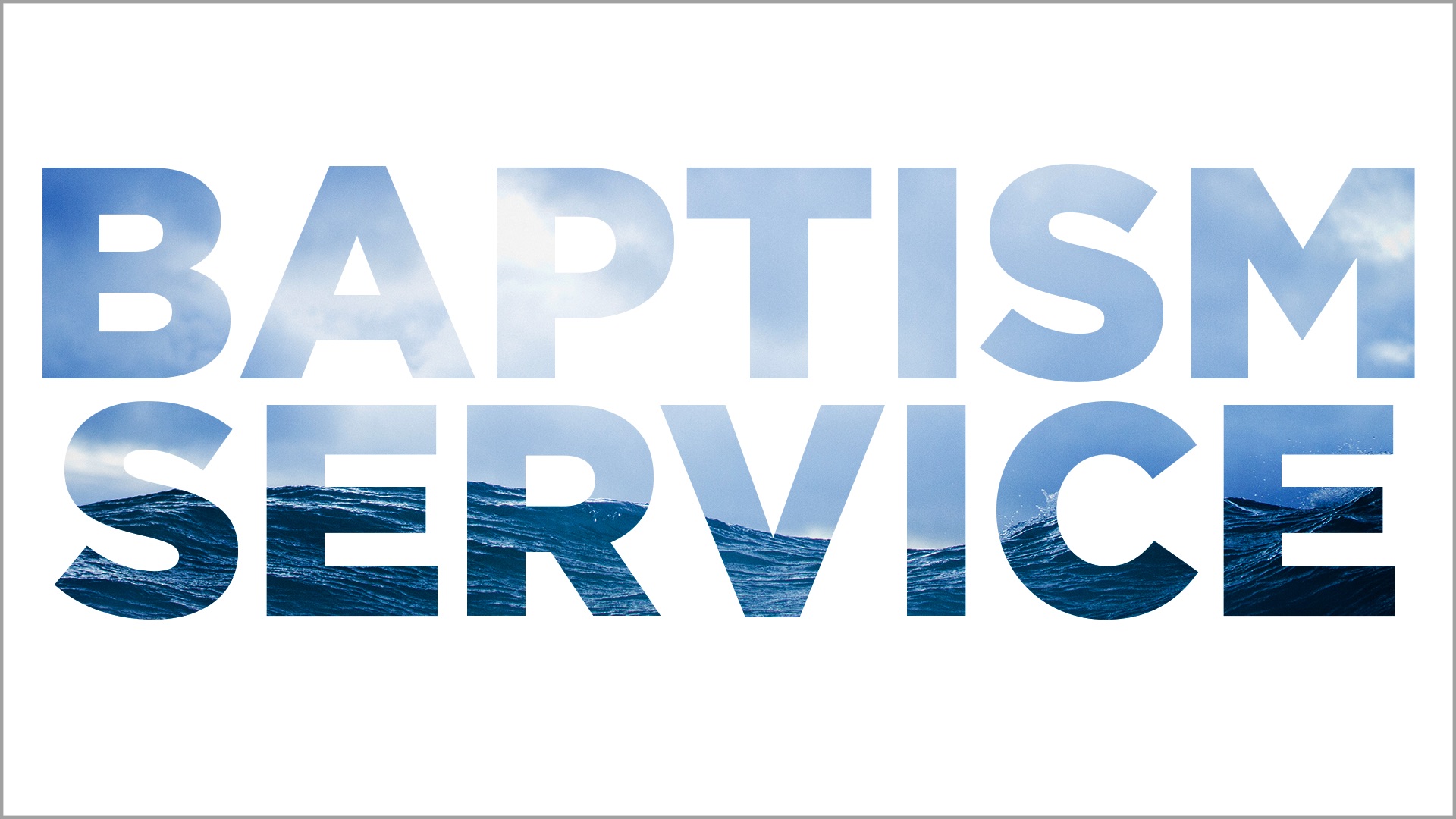 Baptism service web