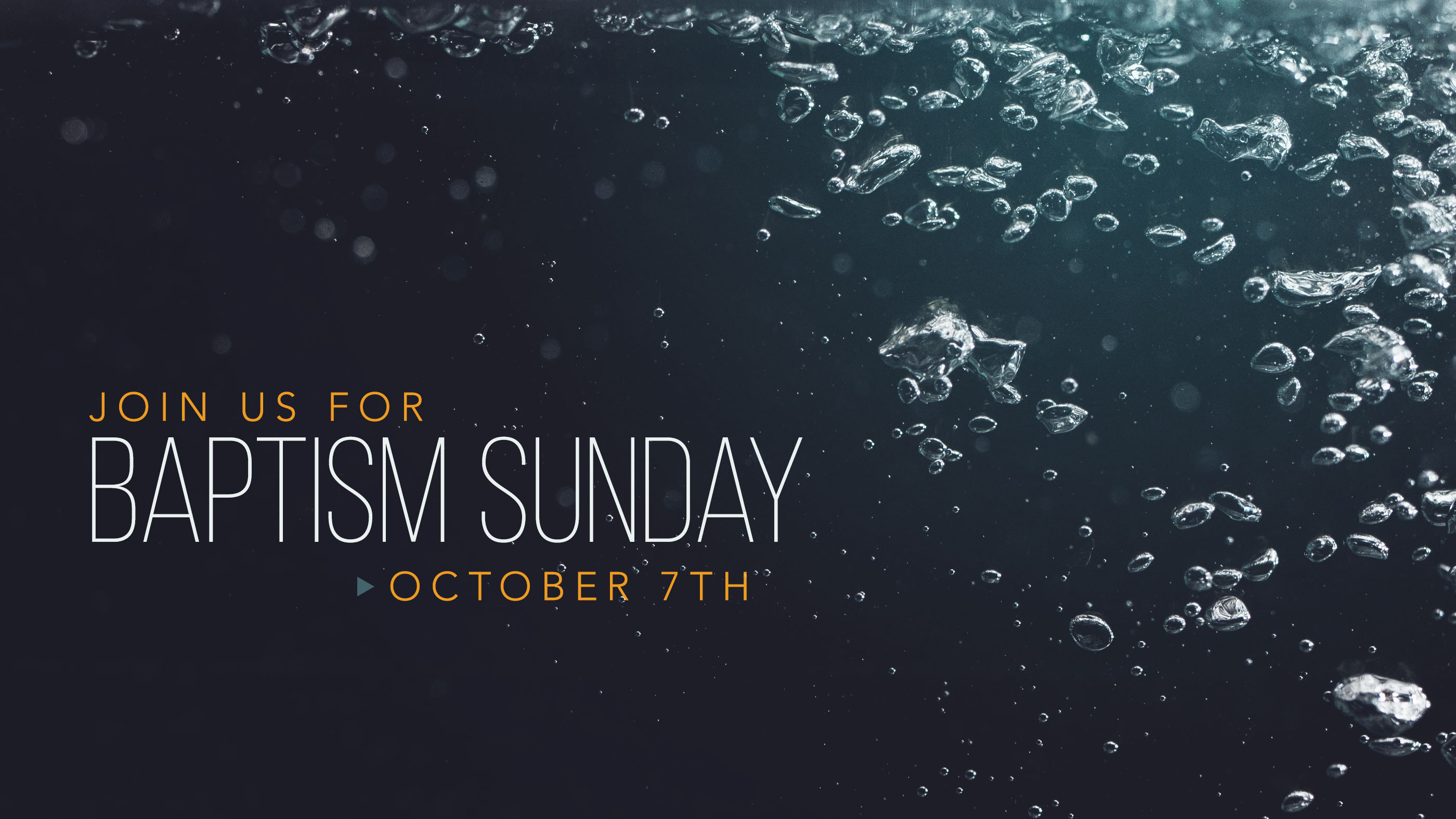 Baptism sunday