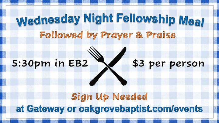 Wednesday Night Fellowship Meal logo