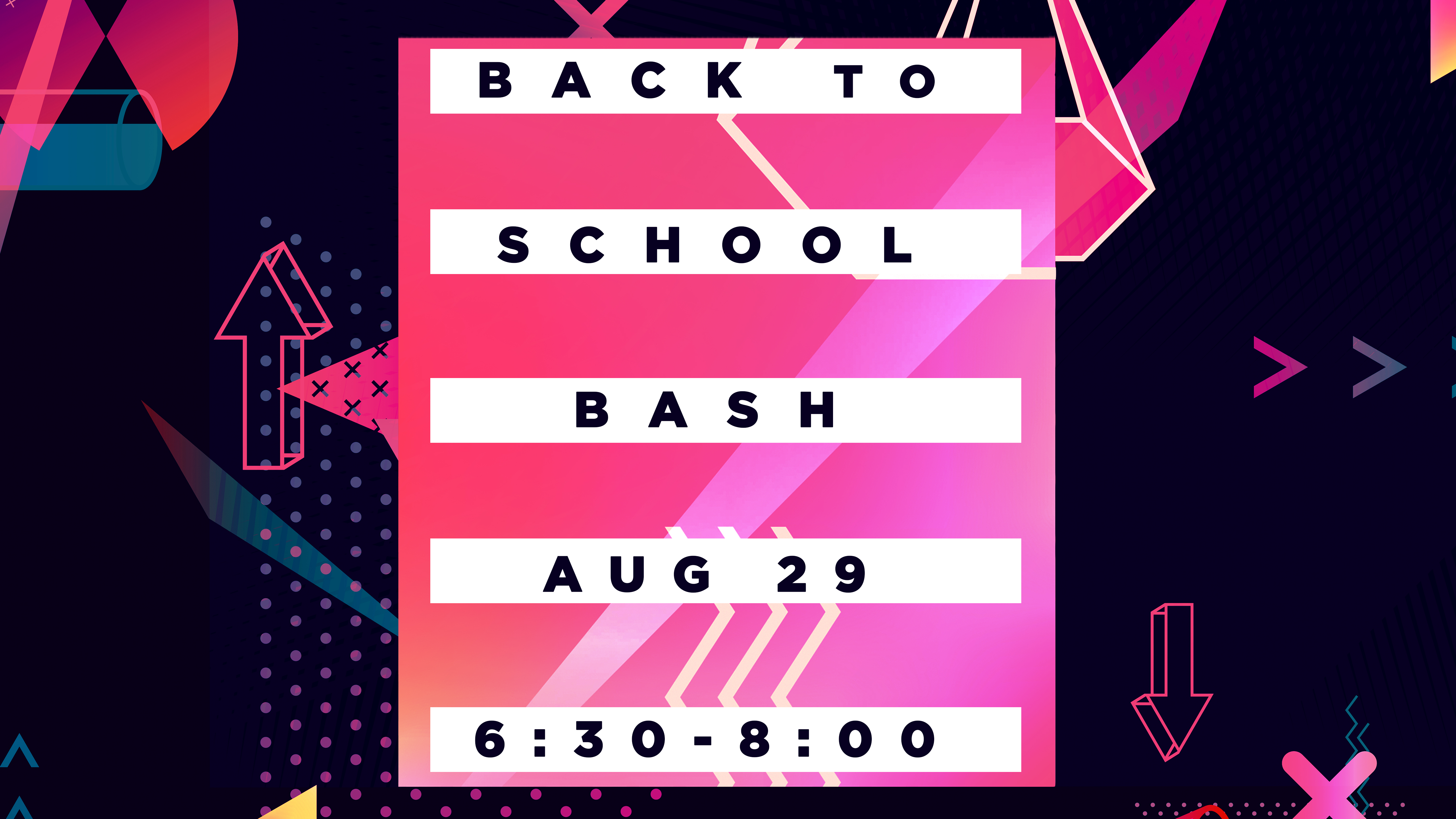 Back to school bash