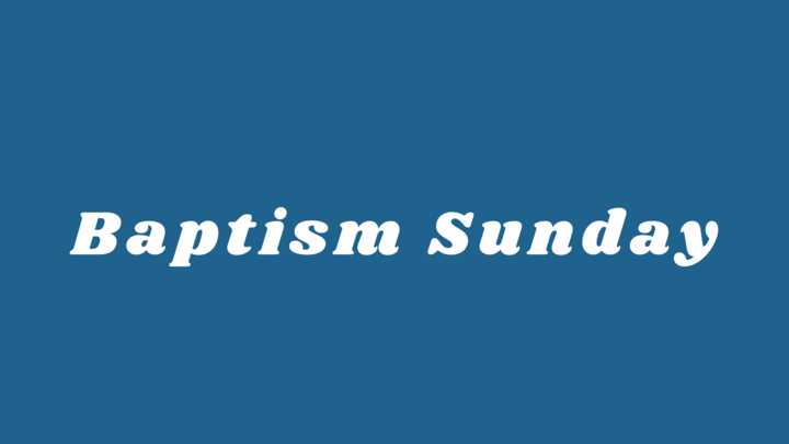 Baptism Sunday logo