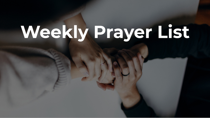 Weekly Prayer List logo