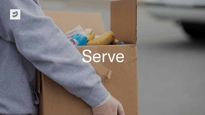 Serving at the Serve Center logo