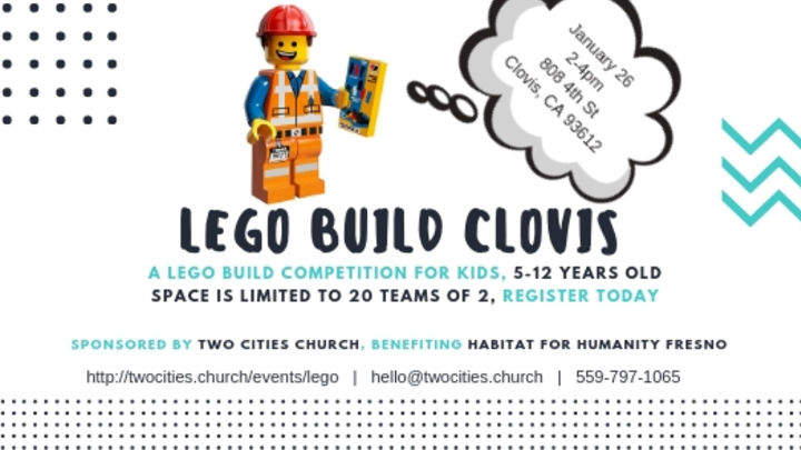 Lego Build Clovis 2019 logo image