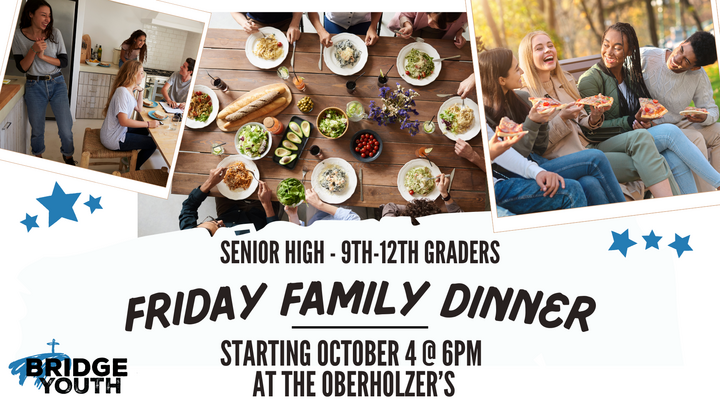 Senior High Friday Family Dinners logo