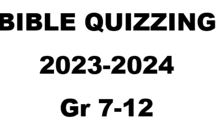 Bible Quizzing 2024 (Youth) logo
