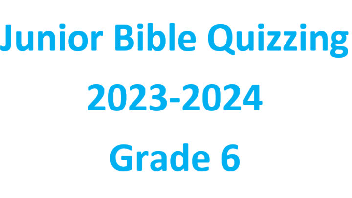 Bible Quizzing 2024 (Junior) logo