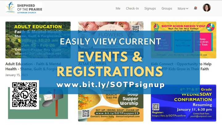. CLICK on the event that you would like more information on and to register. logo