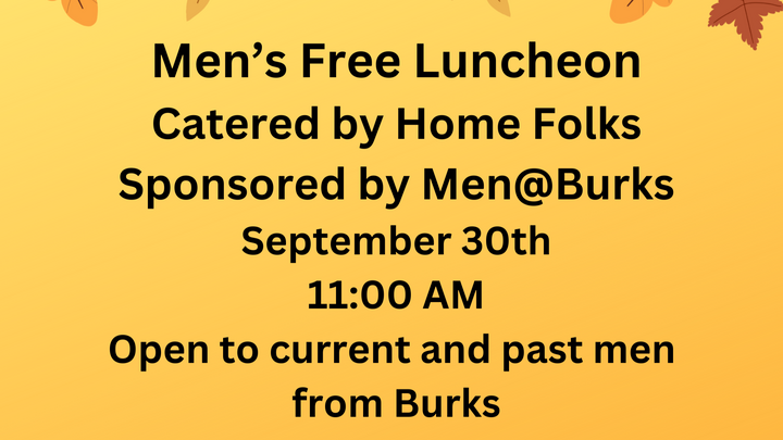 Men@Burks Free Lunchon logo