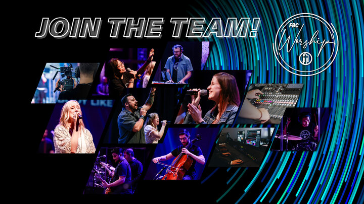 Join the Team! FBC Worship logo