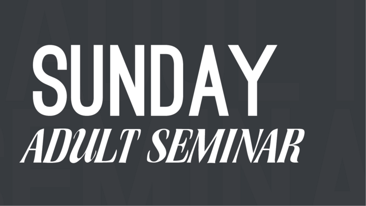Sunday Adult Seminar logo