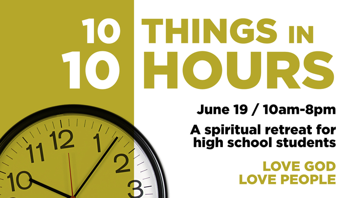 10 Things in 10 Hours Spring Retreat logo image