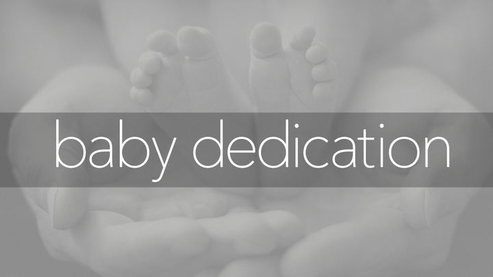 Medium baby dedication title