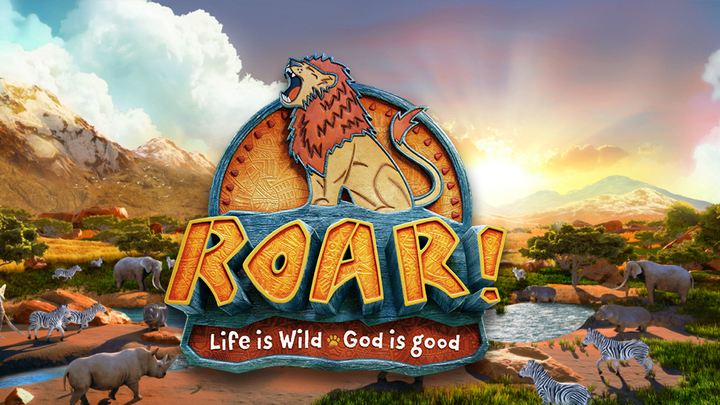 VBS 2019 "ROAR! Life is Wild. God is Good" logo image