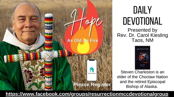 Weekly Online Devotions -"Hope As Old As Fire” daily devotionals by Bishop Steven Charleston logo