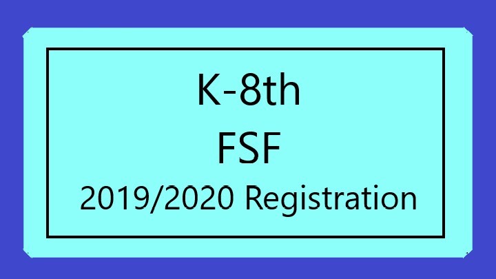 2019-2020 FSF Registration (K-8th) logo image