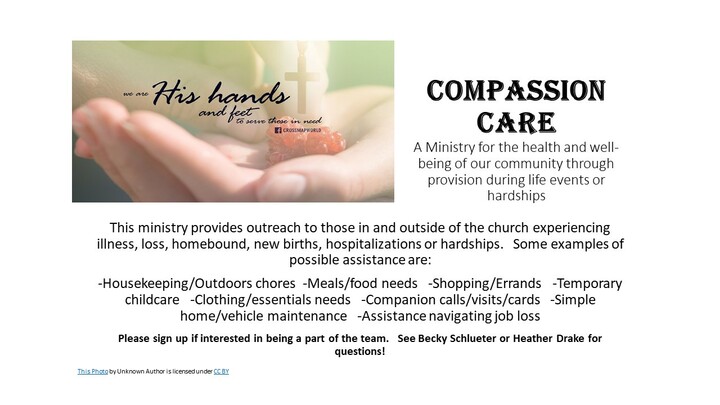 Compassion Care--"I Want to Help!" logo