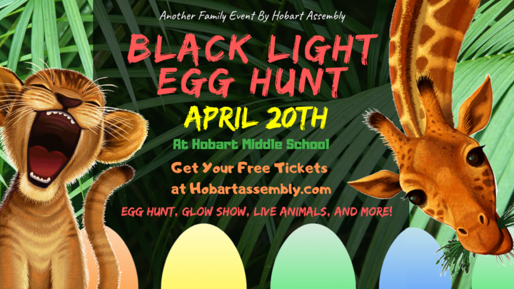 Black Light Egg Hunt Tickets (Event at Hobart Middle School) logo image