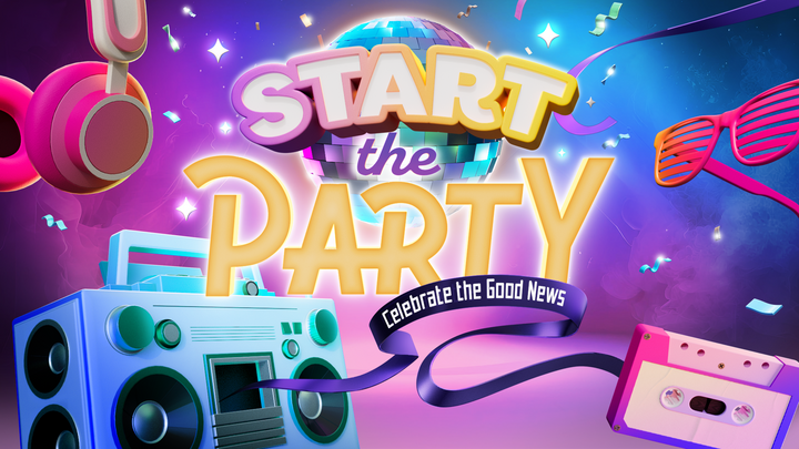 Vacation Bible School 2024_Start the Party logo