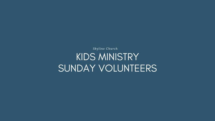 Kids Ministry - Sunday Volunteers logo