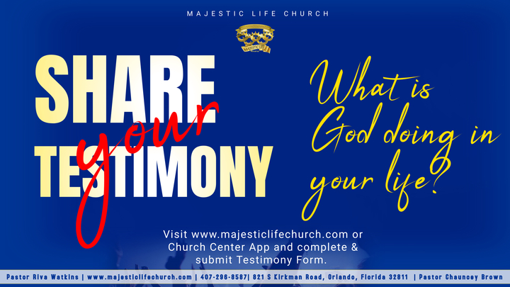 Share Your Testimony logo