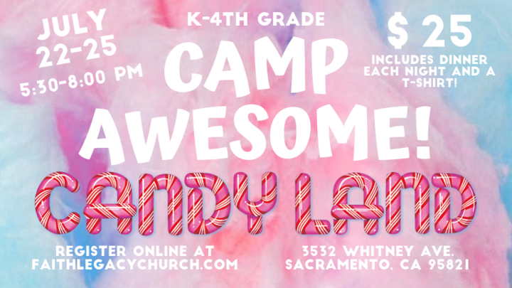 CAMP AWESOME! Candyland logo image