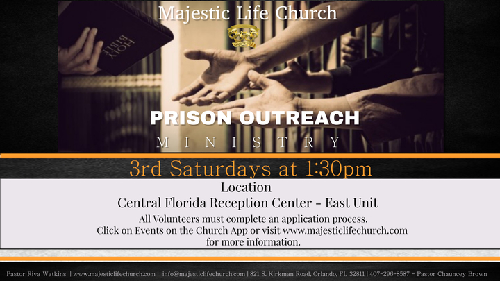 Prison Ministry - 3rd Saturdays at 1:30pm logo