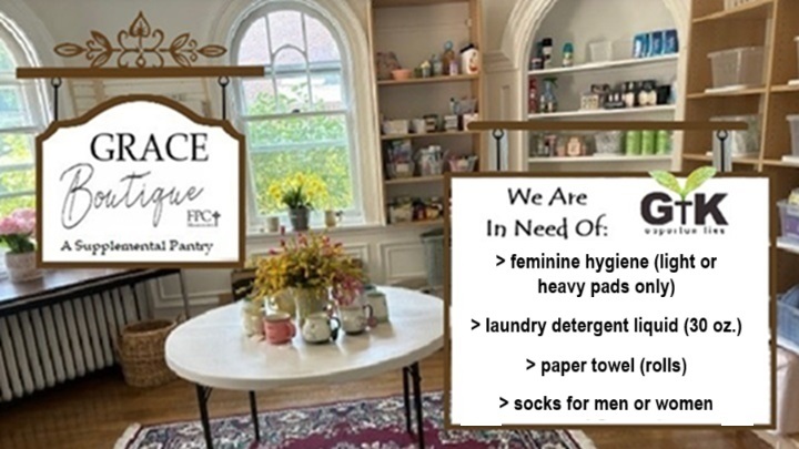 Grace Boutique November donations logo