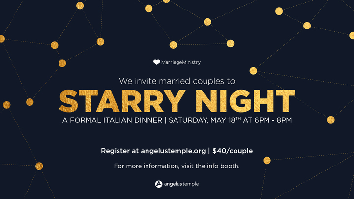 Marriage Dinner, Saturday, May 18th logo image