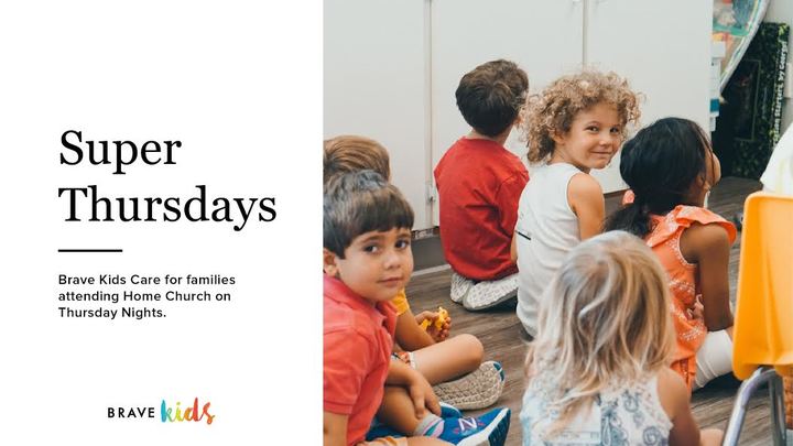 Brave Kids Super Thursday WEEKLY Registration logo image