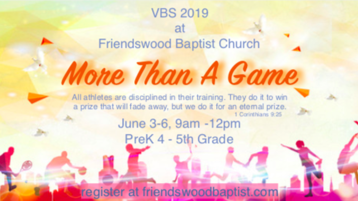 VBS 2019 "More Than A Game" logo image