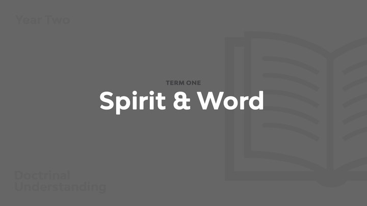 Term 1 - Spirit & Word logo image
