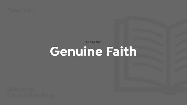 Term 5 - Genuine Faith logo image