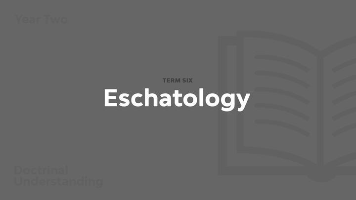 Term 6 - Eschatology logo image