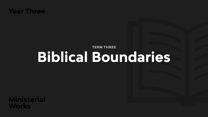 Term 3 - Biblical Boundaries logo image